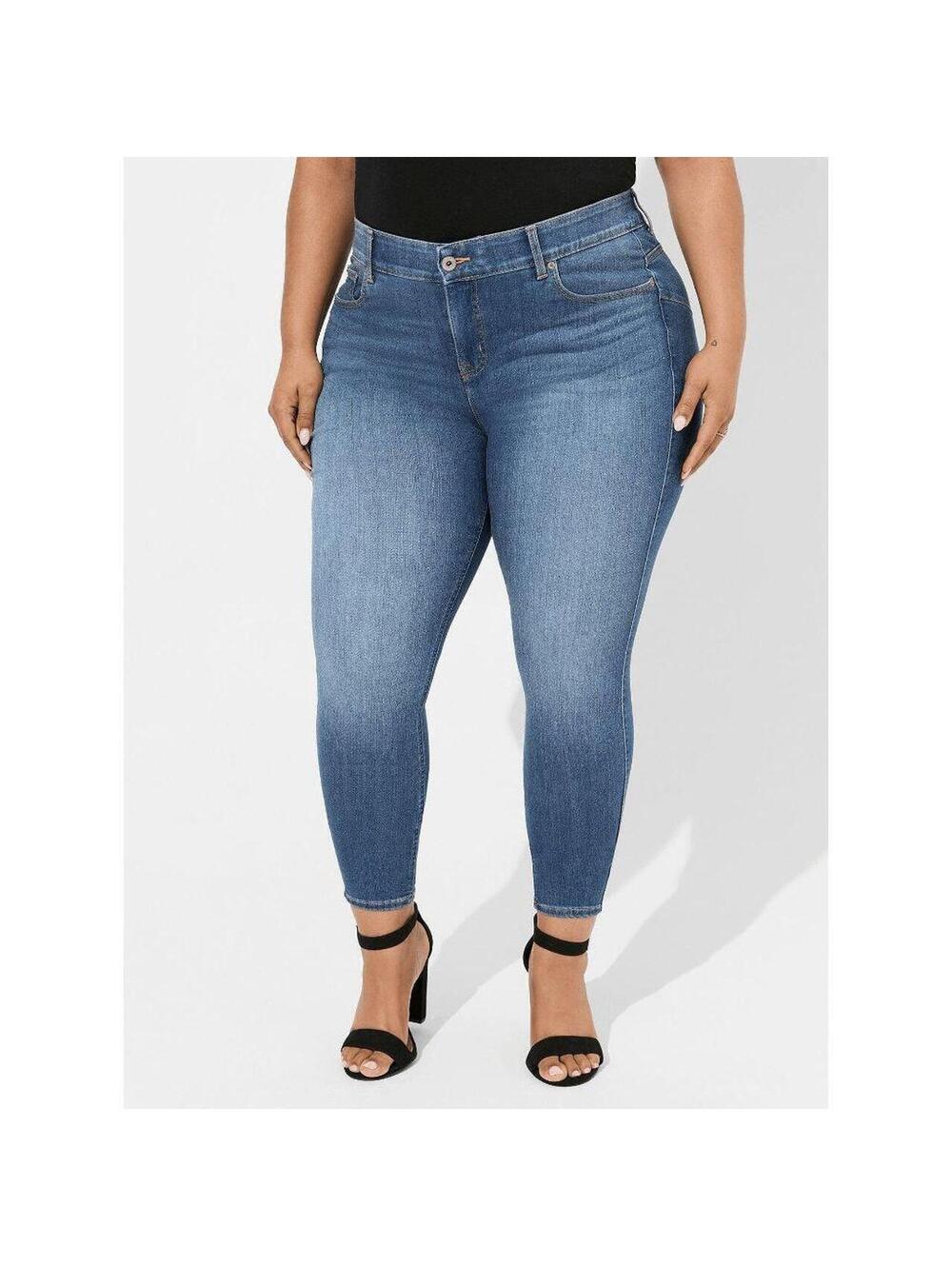 Torrid Blue Skinny Jeans Plus Size US 26